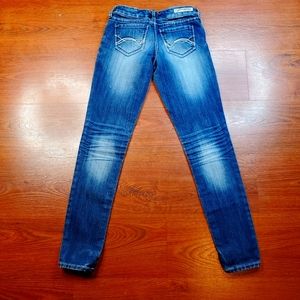 REFUGE GLAM ULTRA SKINNY Womens JUNIORS BLUE JEANS